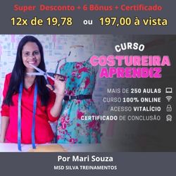 costureira aprendiz oficial